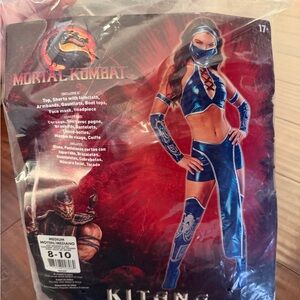 New Party City Mortal Kombat Video Game Adult Kitana  Warrior Costume for Women